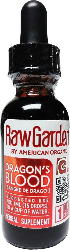 Raw Garden Dragon's Blood Original,100% Peruano 1 Oz Concentrate, Sangre De Drago, Sangre De Grado. Este es un Producto Natural, Evaporación o Apariencia Seca Puede Occur Naturalmente Con el tiempo.