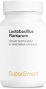 Supersmart - Lactobacillus Plantarum PostBiotic 20 Billion CFU per Day (Immuno-LP20) - Heat-Treated Probiotic Supplement | Non-GMO & Gluten Free - 60 Vegetarian Capsules
