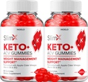 (2 Pack) SlimX Keto ACV Gummies - Advanced Formula Slim X Keto Plus ACV Gummies Apple Cider Vinegar SlimX ACV Gummies Suplemento dietético Comentarios Hombre Mujeres (120 Gummies)