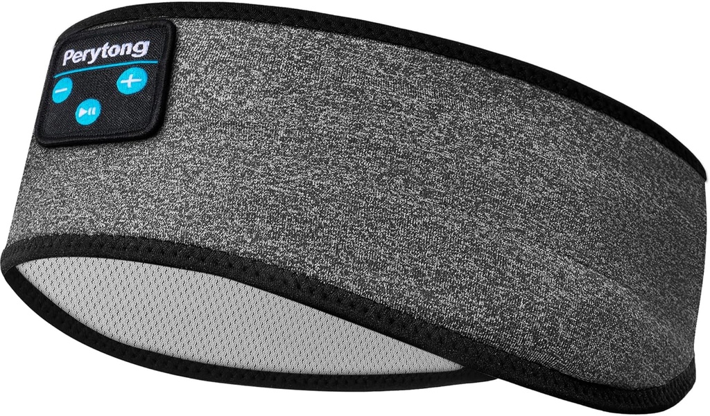 Auriculares para dormir Bluetooth Perytong Headband - Soft Elastic Cómoble Headband, Regalos para Hombres, Mujeres, Adolescentes