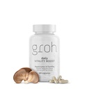 Groh Daily Vitality Boost - All Natural Hair Growth Supplement powered by ErgoD2 - Rich in Antioxidants - Vitaminas para el cabello más fuerte, piel & uñas- La mejor elección para el cabello de lavado - 60 Conteo