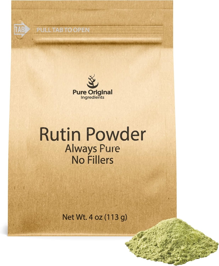 Pure Original Ingredients Rutin Powder (4 oz), Always Pure, No Additives Or Fillers, Lab Verified