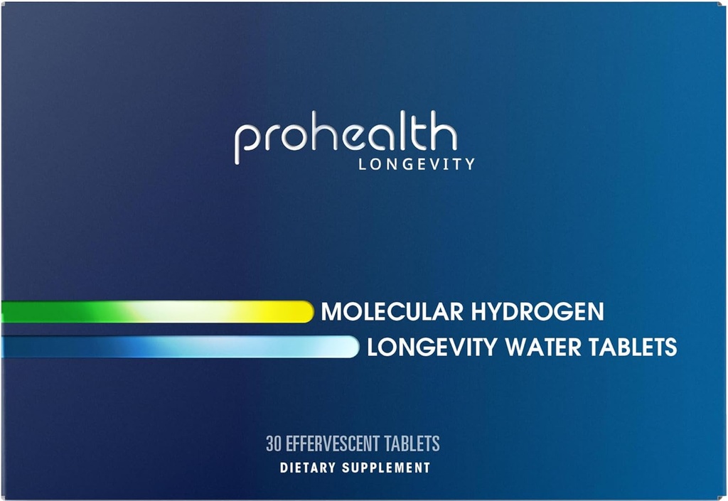 ProHealth Molecular Hydrogen Longevity Water Tablets ¦ Clinically Studied ← Tested de Terceros ← 80 mg, 30 Tablets
