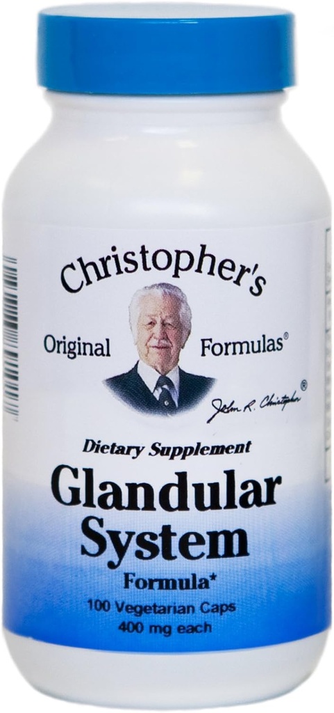 Sistema Fórmula Glandular del Dr. Christopher, 100 Conde