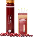 CRANEL Fast-Acting Cranberry Fórmula - Urinary Tract & Gut Support – (1 Week Supply) + Kit gratuito de prueba de pH TEN 3.000 Cranberries, No Sugar, Vegan, Provenido Clínica