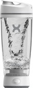 Promixx Original Shaker Botella - Batería propulsada por Smooth Protein Shakes - BPA Gratis, 20oz Copa (White)