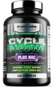 Laboratorios de Hierro Nutrición: Ciclo de Soporte Plus NAC (N-Acetyl-L-Cysteine) - Suplemento de Apoyo al Riñón y el Hígado - Suplementos de Apoyo al Ciclo para Hombres - N Acetyl L Cysteine y Milk Thistle (120 cápsulas)
