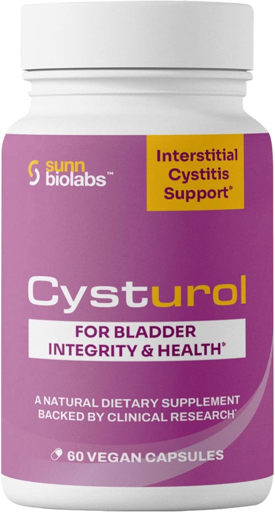 CYSTUROL tóxico Fórmula SUPPORT FOR INTERSTITIAL CYSTITIS (IC) and Painful Bladder Syndrome TEN Clinically Researched ANTE Less Flares &amp; Urgency