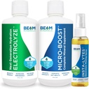 Beam Minerals Micro-Boost Humic Mineral Blend &amp; Electrolyze Liquid and Insta-Lytes Natural Liquid Electrolytes 2oz
