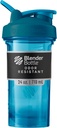 BlenderBottle Shaker Bottle Pro Series Perfecta para Protein Shakes y Pre Workout, 24-Once, Ocean Blue