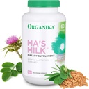 Organika Ma's Milk Herbal Lactation Supplement (120 Caps): Traditional Breastfeeding Essentials used for Centuries - Beat Thistle, Fenugreek, Moringa - Lactation Support for Milk Supply Growth