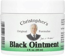 Christopher's Original Fórmulas de dibujo negro ungüento de sal de dibujo natural herbal, 2 oz
