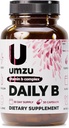 UMZU Daily B tención 100% Complejo de vitamina B completo con B1, B2, B3, B5, B7, B9 &amp; B12 con ácido fólico soporta la producción de energía natural " Función cognitiva Bueno (30 Day Supply latitud 30)