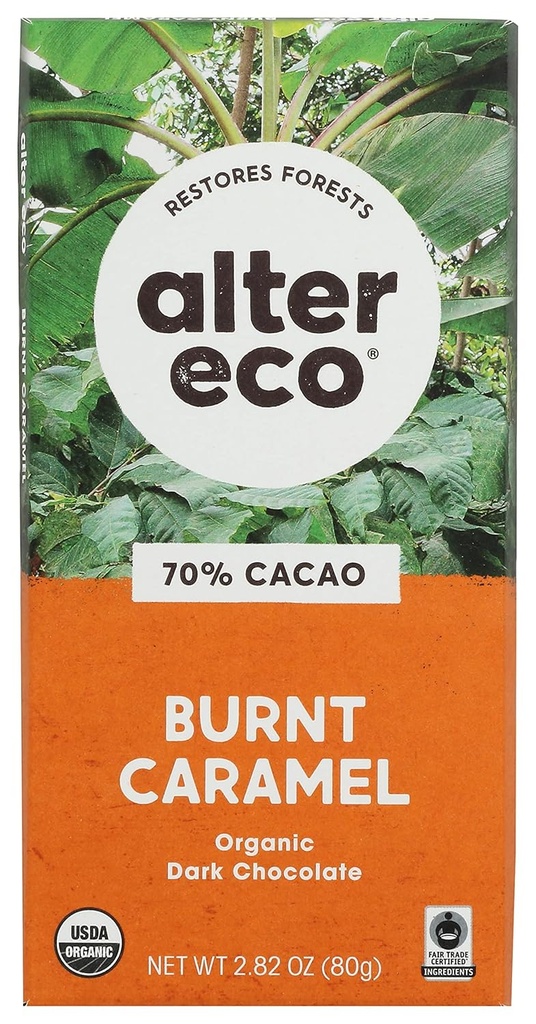Alter Eco Choc Bar Drk Sltd Brnt Cr, 2.82 Oz (Pack of 12)