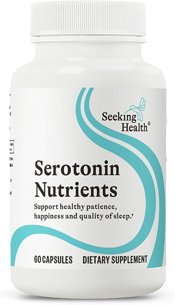 Buscando Nutrientes de Serotonina de Salud, apoya el sueño saludable, suplemento 5-HTP con vitamina B6 y extracto de Saffron, vegano y vegetariano (60 cápsulas)