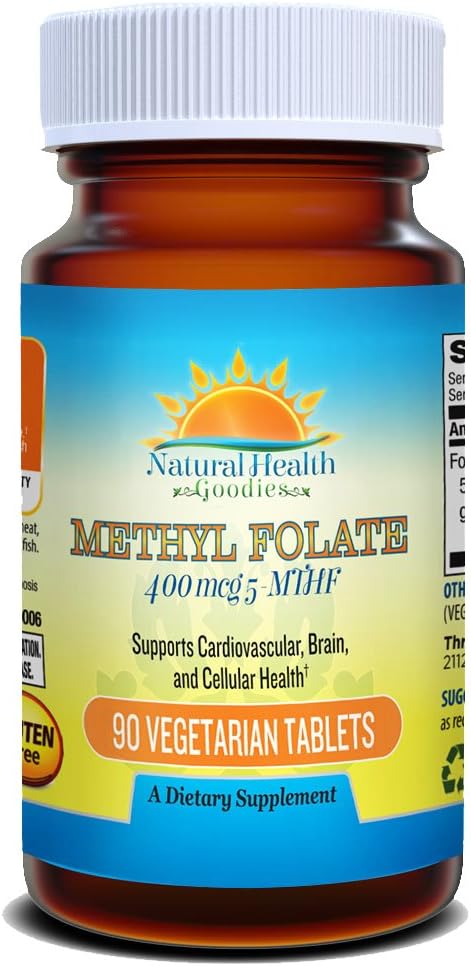 Active Folate Quatrefolic Acid 5-MTHF Methylfolate Smart Choice for Prenatal Heart &amp; Brain Development vs Synthetic Folic Acid