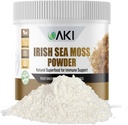 AKI Irish Sea Moss Powder - Rico en 92 Minerales Esenciales & Vitaminas, incluyendo Iodine, Potasio & Magnesio - Ideal para Smoothies & Juices - 100% Vegan, Non-GMO &amp; Supports Wellness (6Oz/170g)