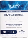 Dr Amen BrainMD ProBrainBiotics MAX - 30 cápsulas - Probióticos para Cerebro, Inmune &amp; Salud intestinal - Gluten Gratis - 30 Servimientos