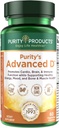 Purity Products Dr. Cannell's Advanced D de Vitamin D3 Super Formula - Empaquetado con Vitamina D, Vitamina K2, Zinc, Citrato de Magnesio, Borón y Taurina - 60 cápsulas vegetarianas