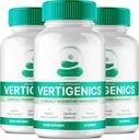 Suplementos cerebrales para cápsulas de memoria y foco, Vertigenics Advanced Formula Brain Health Support - Maximum Strength Nootropics Verti Genics All Natural Support Reviews (3 Pack)