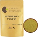 CARMEL ORGANICS Neem Leaves Powder | 8 Oz or 227 Grams | Natural | Non GMO | No Added Preservatives or Additives | Azadirachta Indica Powder