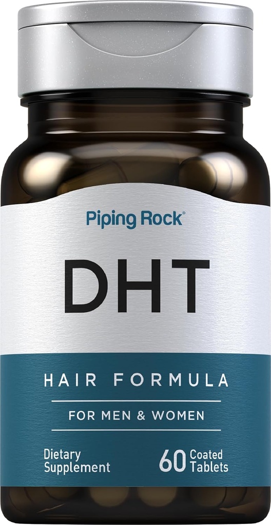 Piping Rock DHT Advanced Hair Fórmula ← 60 Tablets ← para hombres y mujeres