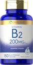 Carlyle Vitamina B-2 Silencioso Riboflavin Silencio 200mg Silencio 150 Conde Silencio Vegetariano, No Gluten Suplemento Esencial Libre