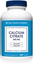 Calcio Citrate 300mg - Mineral Essential for Healthy Bones & Teeth, Well Absorbed Form of Chelated Calcium – 100% from Citrate & Dicaclium Phosphate (300 Tablets) by The Vitamin Shoppe