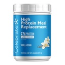 Celebrar Vitaminas High Protein Meal Replacement Shake, 27 g Protein Powder, 6 g de Fiber, Para pacientes de cirugía post-bártrica, Vanilla Bean, 15 porciones