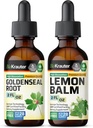 BIO KRAUTER Goldenseal Tintura 2 Fl. Oz. & Lemon Balm Tincture 2 Fl. Oz.