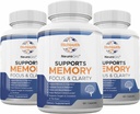 Labs Natural Brain Health Supplements for Adults,180 Capsules - Nutritious Blend of Bacopa Monnieri, Ginkgo biloba, Melissa Officinalis " Citicoline for Brain Focus " Memory