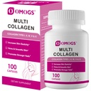 OMOGS Collagen Peptides Capsule，Naturally Sourced Hydrolyzed Collagen with prebiotic & Cranberry Extract - Hair, Skin, Nail, Joint, Digestive Health & Immune Support, Non-GMO, 100 Capsule