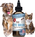 PetSilver Eye Drops for Dogs and Cats - Natural Dog Eye Wash - Alivio para Inflamación & Irritation - Pet Eye Cleaner and Tear Stain Remover - Patented Silver Formula - Made in The USA - 4 fl oz