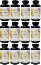 Aloha Medicinals Cordyceps puros, suplemento de setas orgánicas certificados, apoya la inmunidad y la energía, paquete de 12, 90 cápsulas cada uno