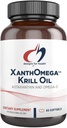 Designs for Health XanthOmega - Krill Oil with 12mg Astaxanthin - Antioxidant, Phospholipids + EPA/DHA Omega 3 - Cardiovascular, Skin + Eye Health Supplement (120 Softgels)