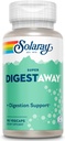 SOLARAY Super Digestaway Digestive Enzymes - Pancreatin, Papain, Ginger, Pepsin, Betaine HCl, Aloe Vera y Más - Digestión " Nutrient Absorption Support - Lab Verified - 90 VegCaps