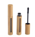 2 Pcs 6ML/0.2OZ Refillable Vacío Eco-friendly Bamboo Apariencia Mascara Tubo con Cepillo de pestañas maquillaje cosmético Crecimiento Vial Crecimiento de aceite dispensador de aceite Container DIY Herramientas de belleza