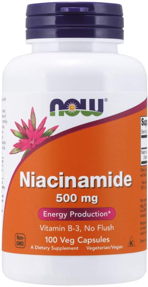 AHORA Alimentos - Niacinamida 500 mg 100 caps (Pack de 4)
