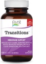 Laboratorios de Esencia Pura Transiciones Vitaminas para Mujeres, Alivio de la Menopausa Natural Complemento para Promover Equilibrio de Hormonas, Reducir Flashes Calientes, Mood Swings & Night Sweats, 120 Capsules