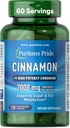Cinnamón del Orgullo de Puritan 875 mg (2000 mg Equivalente) con cromo de alta potencia, soporta el metabolismo del azúcar, grasa y nutrientes saludables, energía celular, suministro de 2 meses, 120 cápsulas de liberación rápida