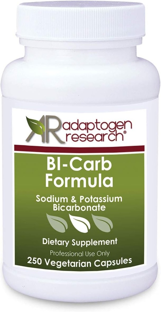Bicarbonato de sodio " cápsulas de bicarbonato de potasio - Bi-Carb Fórmula ← 250 cápsulas vegetarianas