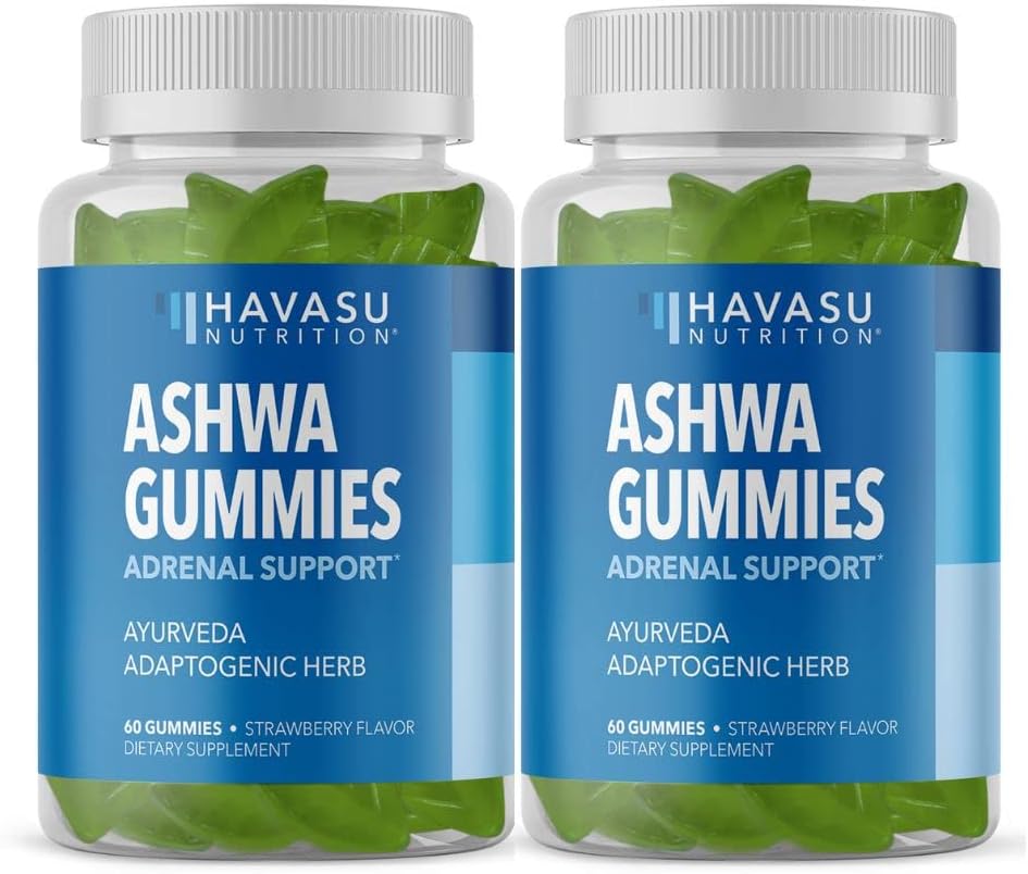 Ashwagandha Gummies Suplemento Diseñado para apoyar una calma natural - Herbal Support - Ashwagandha Gummies for Women and Men - Non-GMO y Gluten-Free Suplemento - 120 Vegan Strawberry Gummies