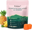 Feminine Balance Gummies, Pineapple Flavor Gummies for Women ph, for Health & Wellness - Immune Support - Vegan, Gluten-Free - 60 Gummies - 30 Day Supply