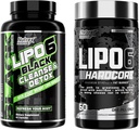 Nutrex Research Lipo-6 Cleanse " Detox for Weight Loss and Lipo-6 Hardcore Supplement, Supports Metabolism