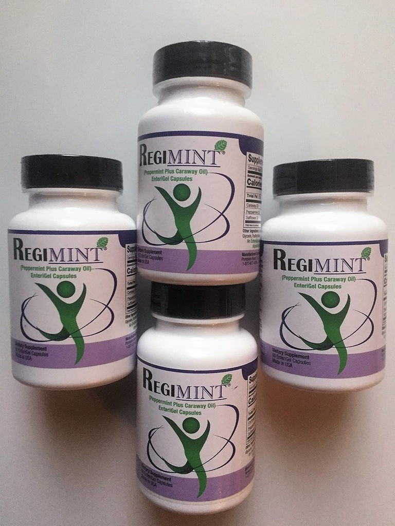 Peppermint Oil Plus Caraway Enteric Caps. IBS (4 Botellas)