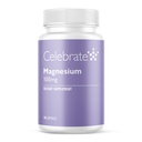 Celebrar las vitaminas Magnesio - 100 mg Magnesio Chelated Capsules Bisglycinate para el apoyo al sueño y la defensa del cárculo, Vegan y Gluten Gratis, 90 Conde