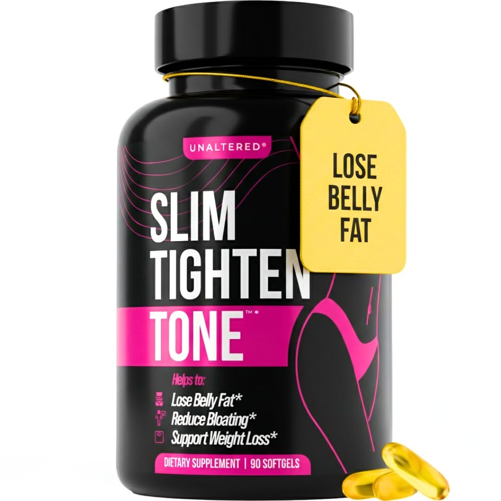 Bebly Fat Burner for Women - Slim Waist, Lose Stomach Fat, Reduce Bloating - Natural Weight Pills, Appetite Suppressant, & Metabolism Booster - 90 Capsules