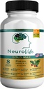 NeuroVife Gold Max Brain Support Suplemento Silencio 8 Extractos naturales con DHA, Vitaminas A, C, B Complejo tención 60 Veggie Capsules  Made in USA (1)