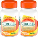 Cápsulas de CITRUCEL Terapia de fibra para el alivio del estreñimiento ocasional, 100 Cuentas (Pack of 2)
