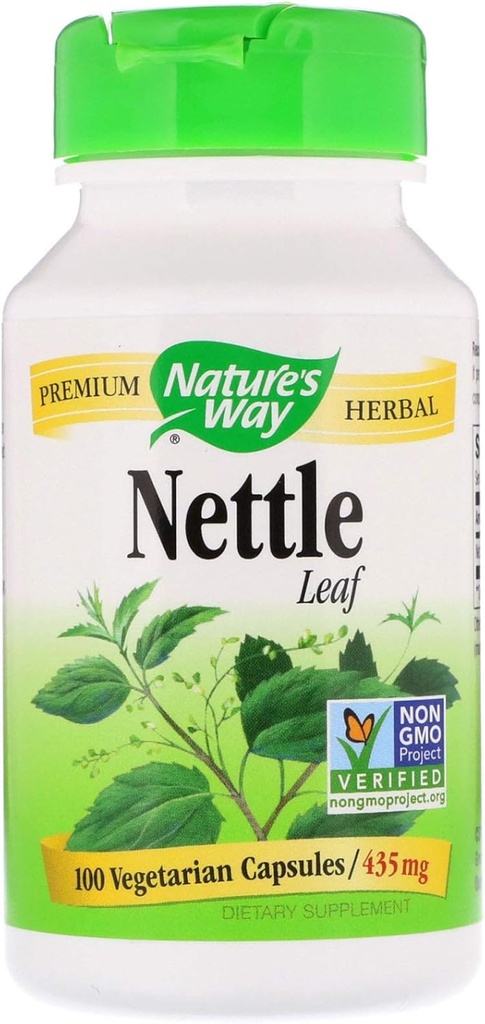 Hoja de botellas naturales 435 mg, TRU-ID Certified, Non-GMO Project, Vegetarian, 100 Conde, Pack de 2